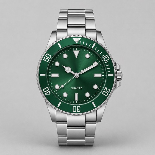Men emerald green dial - green,