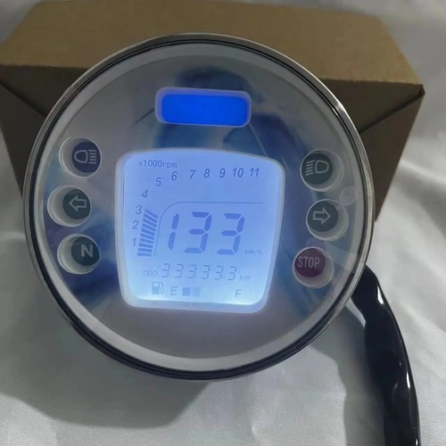 Digital round speedometer - round,