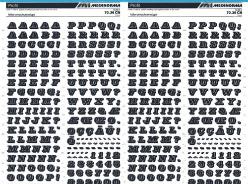 Mecanorma transfer lettering - transfer,