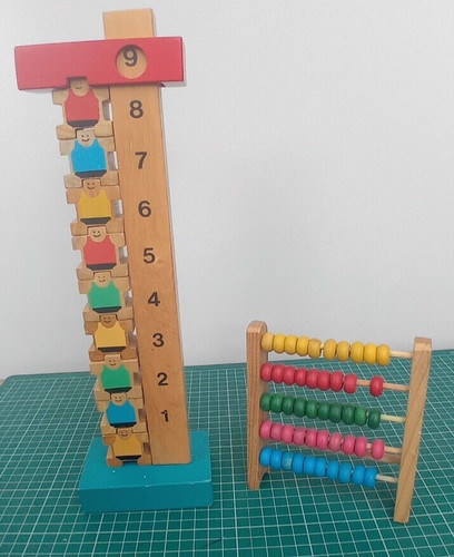 Wooden counting tower plus - counting,