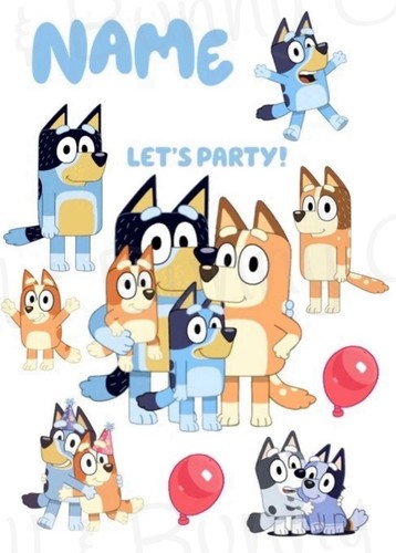 Bluey personalised edible - bluey,