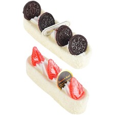  2 Pcs Artificial Cakes Decoration Decorative Fake Props for Photoshoot