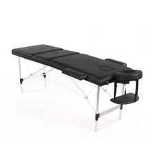 Portable Massage Table Bed Foldable Beauty Salon Therapy Tattoo Couch Black