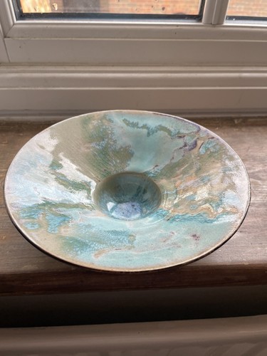Studio pottery bowl - pottery, aw
