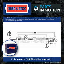 Brake Hose fits FORD ESCORT