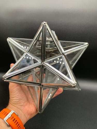 Vtg glass star pendant - vtg,