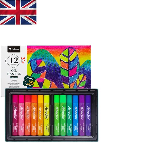 Non toxic neon oil pastels - oil, set