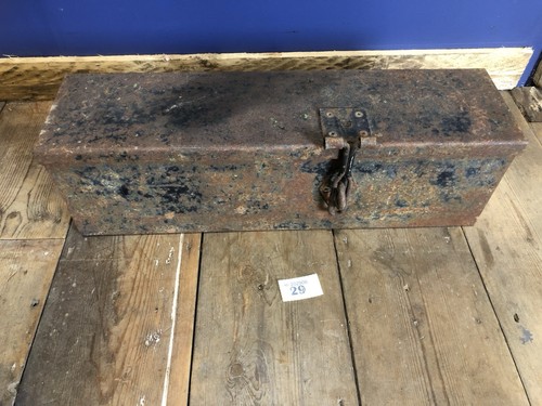 Vintage metal box tool - vintage,