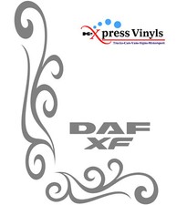 DAF XF window decals x 2.  ANY