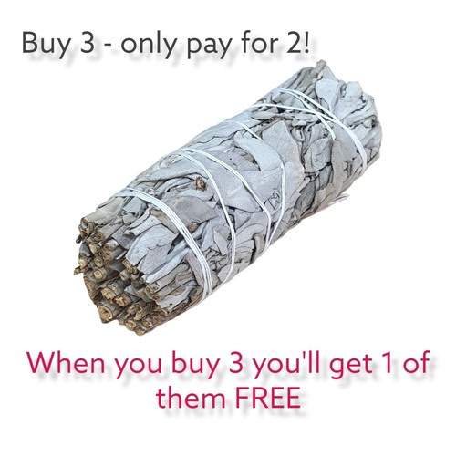 White sage smudge stick - white,