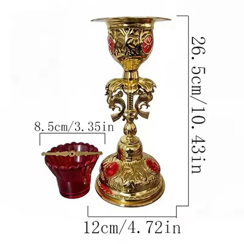 Sanctuary lamp 5cm - 26.5cm, red