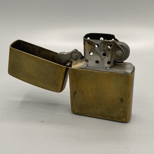 Zippo solid brass petrol - zippo,