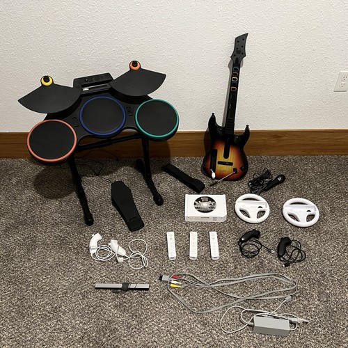 Guitar hero wii bundle console - wii,