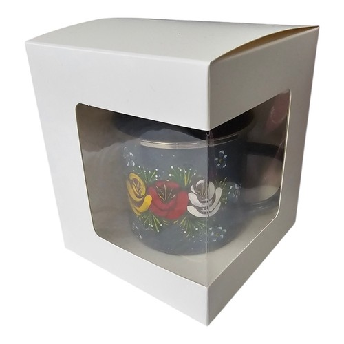 Handpainted canal ware - , enamel