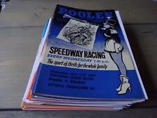 Choice of POOLE Pirates speedway programmes 1964-1980 British League + Bulk Lot