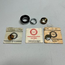 Vintage Camera Lens/Filter Mixed Parts Leech/BDB & Prior Microscope Lens