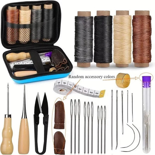 Leather sewing kit hand - leather,