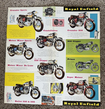 1960 Royal Enfield Crusader Constellation Meteor Clipper Prince Sales Brochure