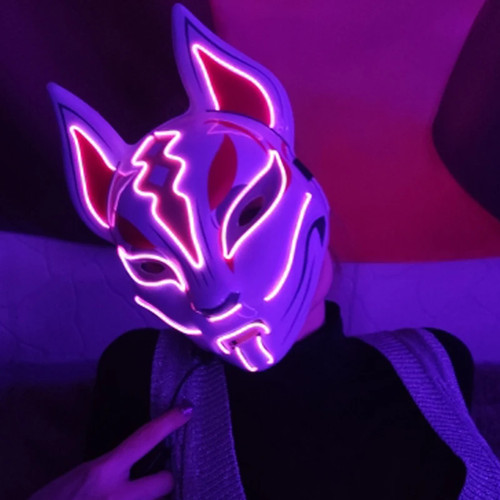 Led fox cosplay - led, neon