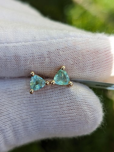 New paraiba tourmaline stud - paraiba,