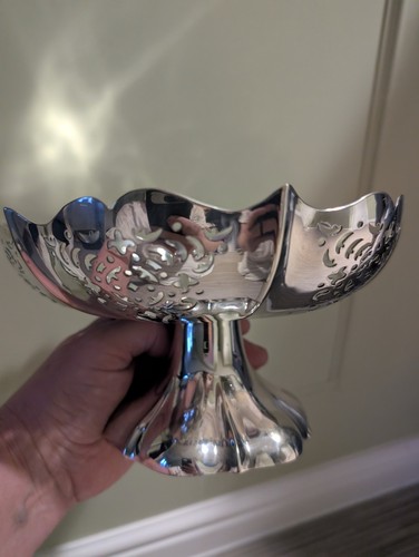 Antique silver plate ornate - silver,
