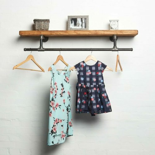 Clothes rail rack industrial - rail,