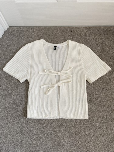 Short sleeve knit tie up - h&m,