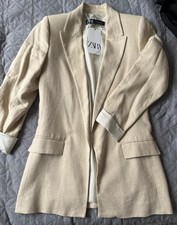 Zara Women’s Beige Blazer Jacket Size XS