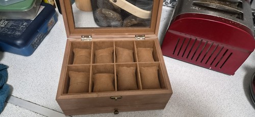 Watch display case with - watch,