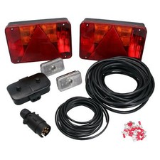 10m Trailer Light Wiring Kit Rear Large Lamp Front Markers Plug Junction Box
