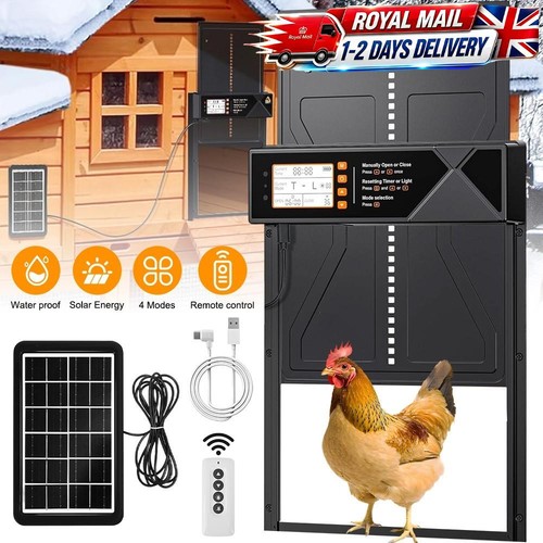 Automatic solar chicken - chicken, coop