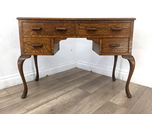 Writing desk vintage oak - writing,