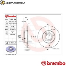 2x Brake Disc 09.7131.11 for