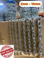 Chain Strong Heavy Duty Steel Galvanised Welded Security Short Links Gate Fence