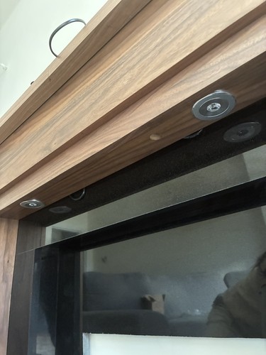 Electric gas fire walnut - electric,