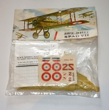 1960s Airfix 1/72 scale SPAD