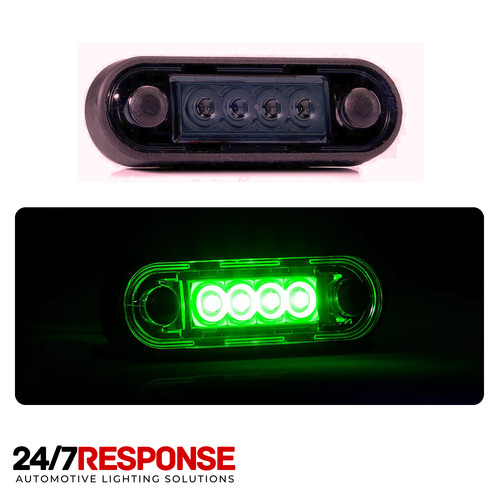 Green smoked dark led 24v - led, 12/24v
