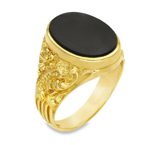 9ct yellow gold oval - 9ct,