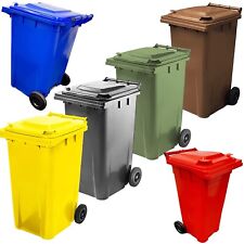 Wheelie Bin Large 240L Council Size Bin All Colours Outdoor Rubbish Rubber Wheel