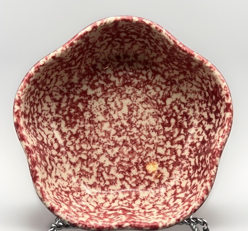 Roseville spongeware cranberry - spongeware,