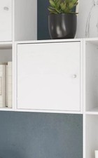 8 X B&Q Ikea Grey Oak Cabinet Door kallax 322mm x 322mm **READ DESCRIPTION**