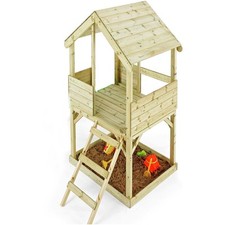 Playhouse TP Wooden Multiplay Kids Childrens Climb Frame Ladder Sandpit No Slide