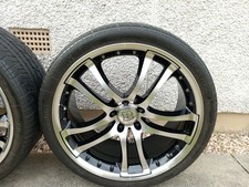 4 X BRABUS 20 INCH ALLOY WHEELS AND PIRELLI P ZERO TYRES AND NUTS STAGGERED FIT