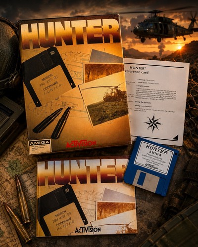 Hunter amiga complete original - hunter,