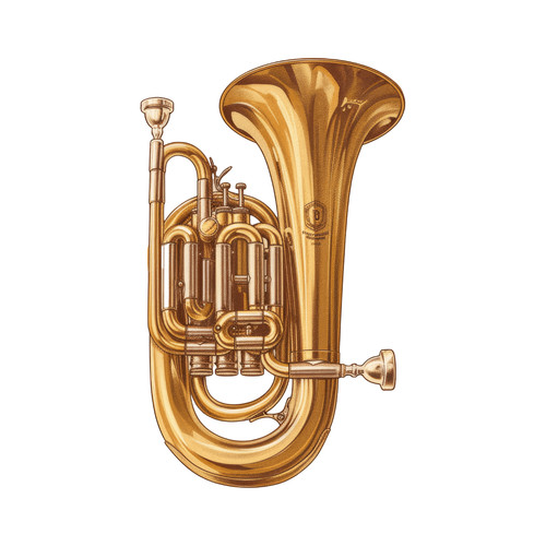 Tuba musical instrument self - tuba,