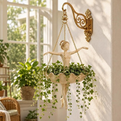 Ballet dancer hanging - dancer, planter