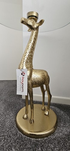 Gold solid metal giraffe side - solid,