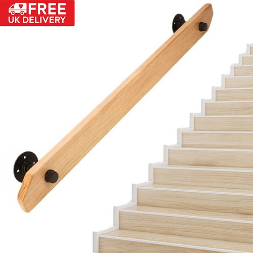 Wooden handrail stair - wooden, rail