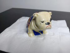 Vtg  c1941 Royal Doulton Churchill English Flag Bulldog 2.5" Figurine RN 645,658