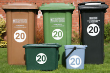 WHEELIE BIN HOUSE NUMBERS